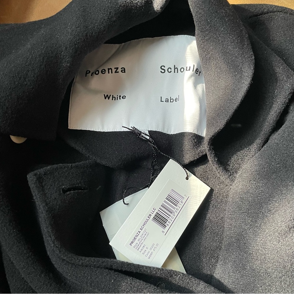 NWT Proenza Schouler white label double breasted long coat wool cashmere luxe - Picture 11 of 14